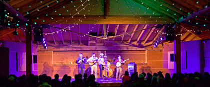 Wood & Wire on the Wildflower Pavilion stage