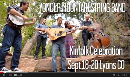 Yonder Mountain plays along the St. Vrain at Planet Bluegrass