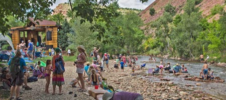 Folks Festival stage and St. Vrain River (photo: Benko Photographics)