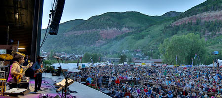 Bela Fleck & the Flecktones in Telluride (photo: Benko Photographics)