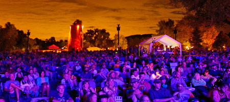 Night falls on Planet Bluegrass (photo: Benko Photographics)